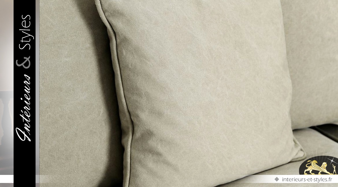 Grand canapé d'angle relax de style contemporain coloris gris Tourdille