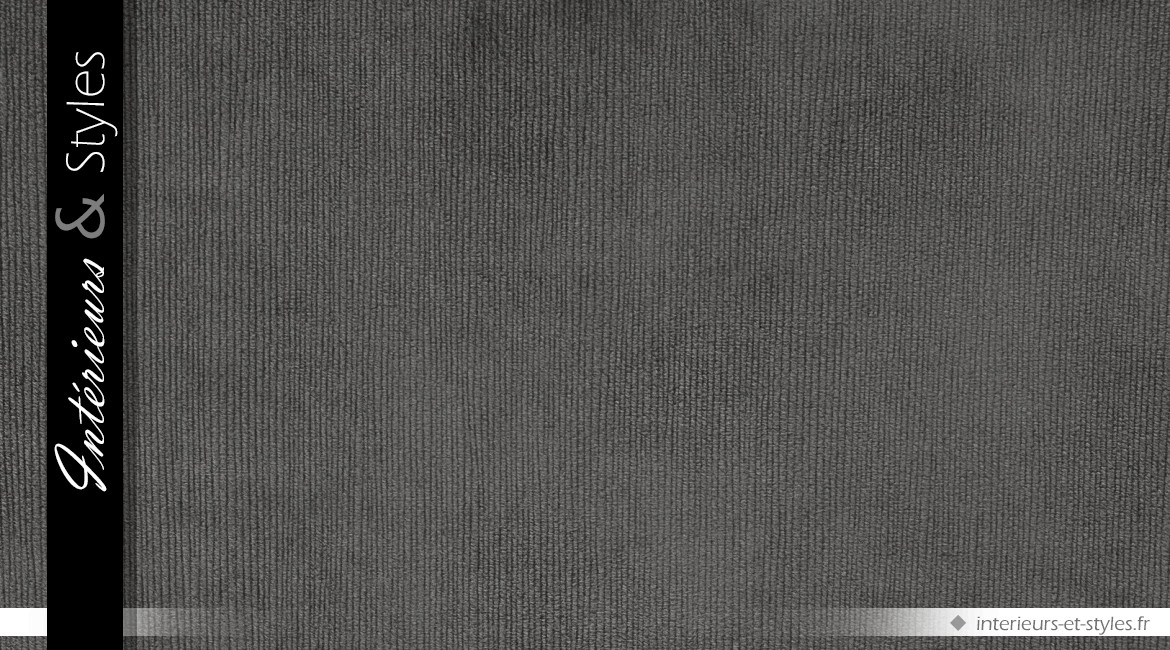 Canapé d'angle Cesare signé Eichholtz, modèle de gauche, finition velours  gris granit