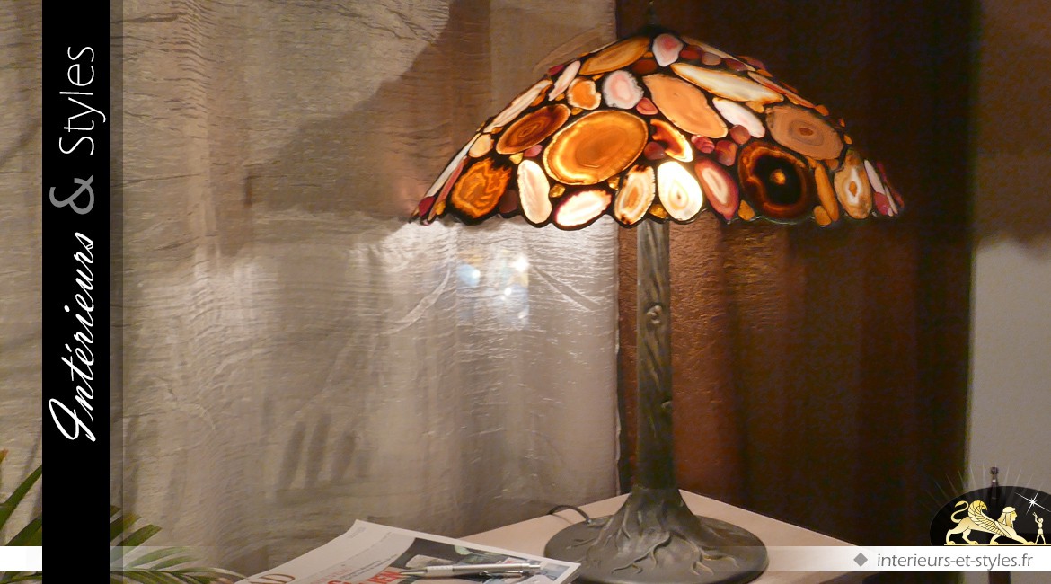 Lampe de prestige : la lampe aux Agates