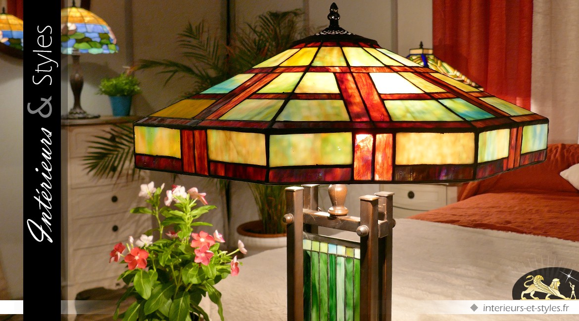 Grande lampe Tiffany : Hô Chi Minh-Ville Ø 58 cm
