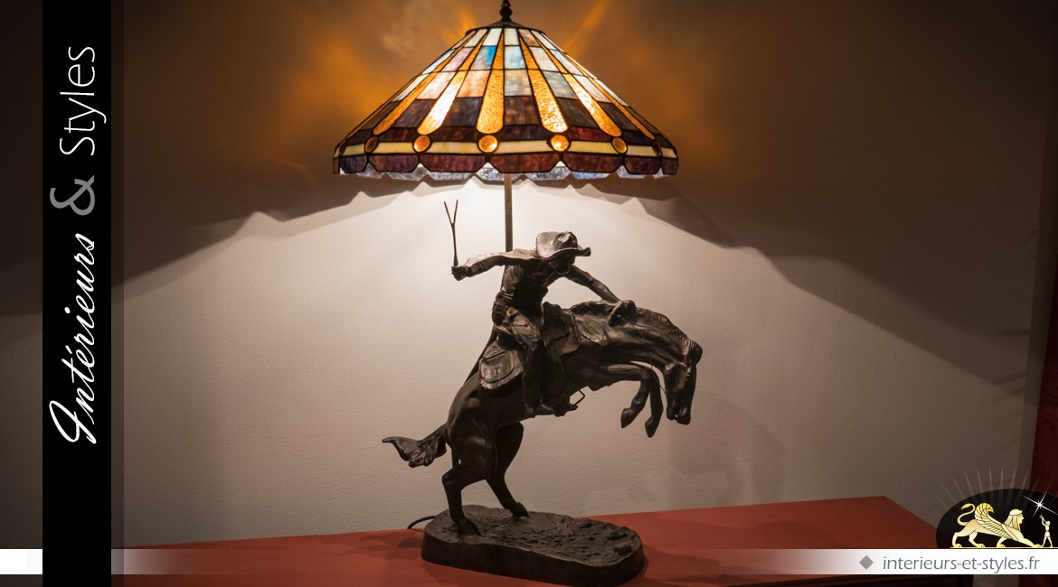 Grande lampe Tiffany : Don Vaquero (88 cm)