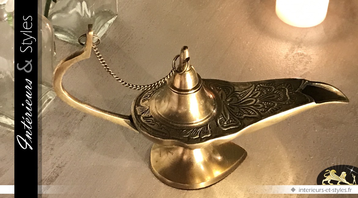 Lampe d'Aladin en laiton 