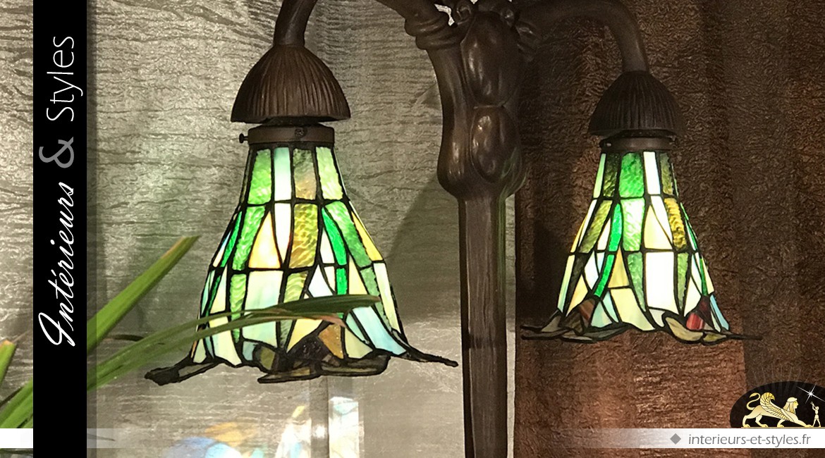 Petite lampe Tiffany : Lueur sacrée