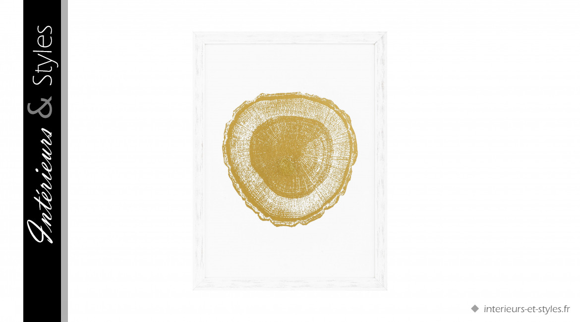 Cadres Gold Foil signés Eichholtz, ensemble d'impressions botaniques dorées à la feuille