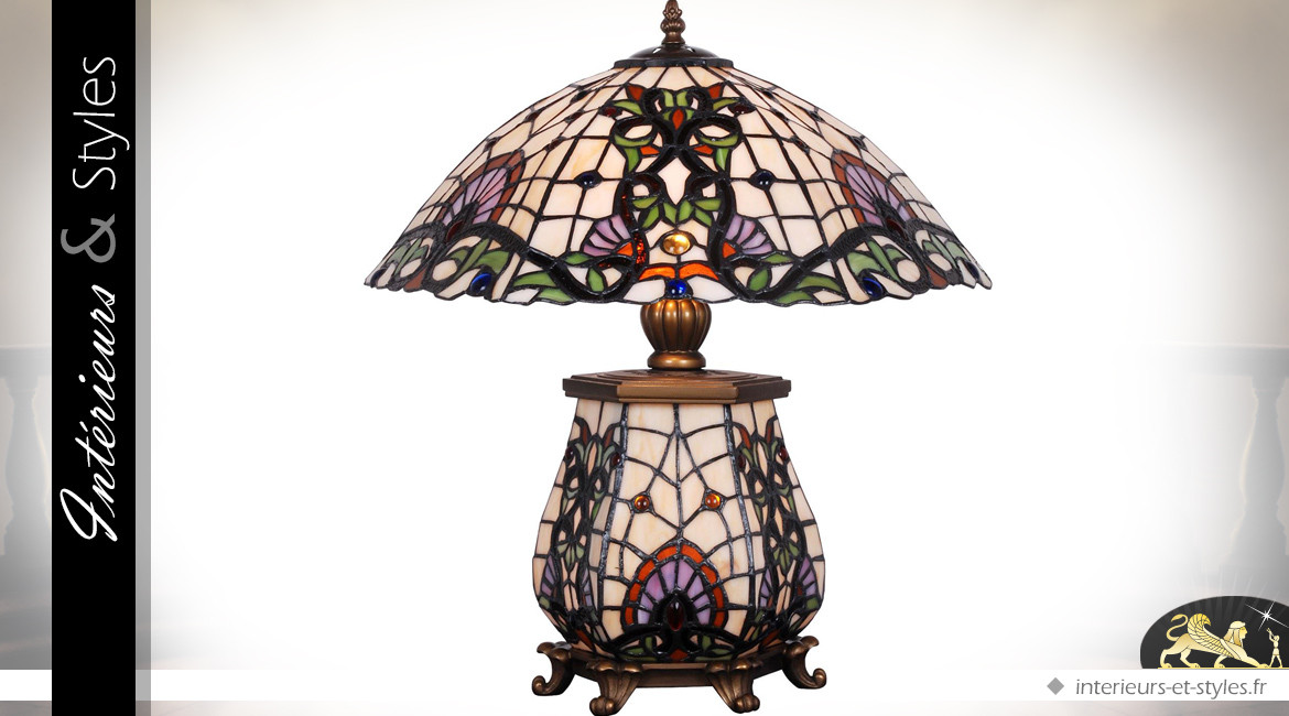 Lampe Art Deco de style Tiffany : Mindanao Ø 46 cm