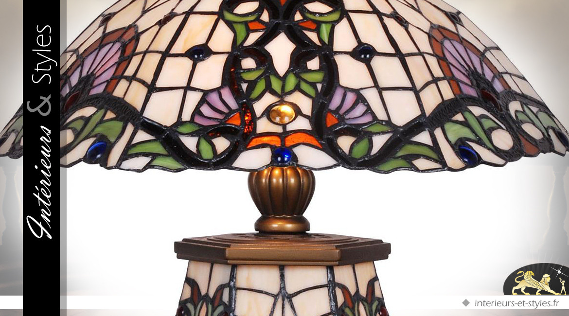 Lampe Art Deco de style Tiffany : Mindanao Ø 46 cm