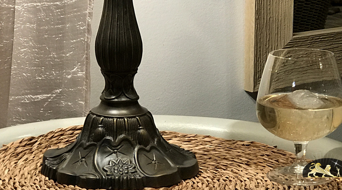 Lampe de salon Tiffany : Poison mortel - Ø48cm
