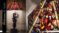 Lampe de prestige Tiffany : Nymphe des cieux célestes