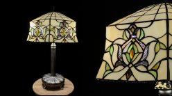 Lampe de salon de style Tiffany, modèle Armandii, 62cm (Ø41cm)