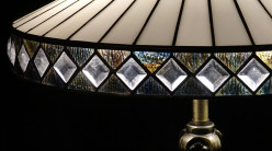 Lampe de salon de style Tiffany, modèle Ombrelle japonaise, 61cm (Ø45cm)