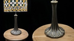 Lampe de salon de style Tiffany, modèle Emeraude 52cm (Ø30cm)
