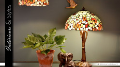 Lampe de salon de style Tiffany Fraîcheur Printanière Ø 40 cm 63 cm