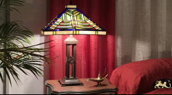 Lampe de salon Tiffany : Géométrie variable - Ø57cm