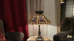 Lampe de salon Tiffany : Poison mortel - Ø48cm