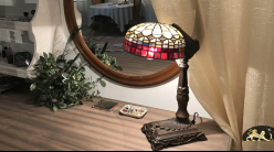 Lampe de chevet Tiffany : La Belle Marie - Ø30cm